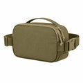 Marsupio 24x8x16 cm in tessuto verde oliva con tasche zip stile tattico