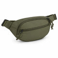 Marsupio 32 x 8 x 16 cm in tessuto sintetico verde oliva con tasche zip regolabile